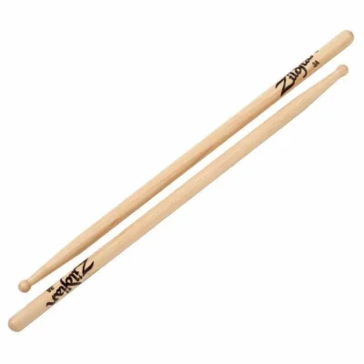 Zildjian Natural Hickory Drumsticks - 3A - Wood Tip - 1 Pair