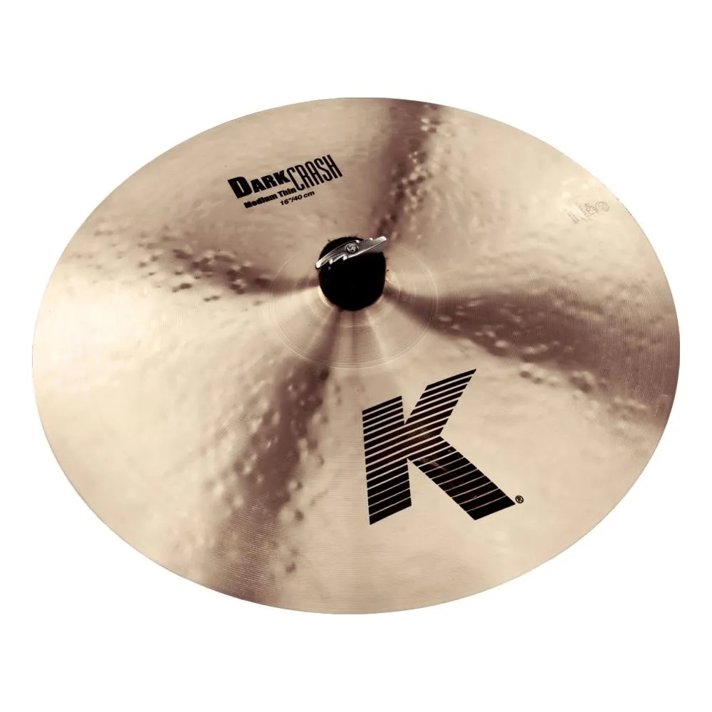 Zildjian K Series Dark Crash Medium Thin 16" Traditional Finish Warm Dark Cymbal