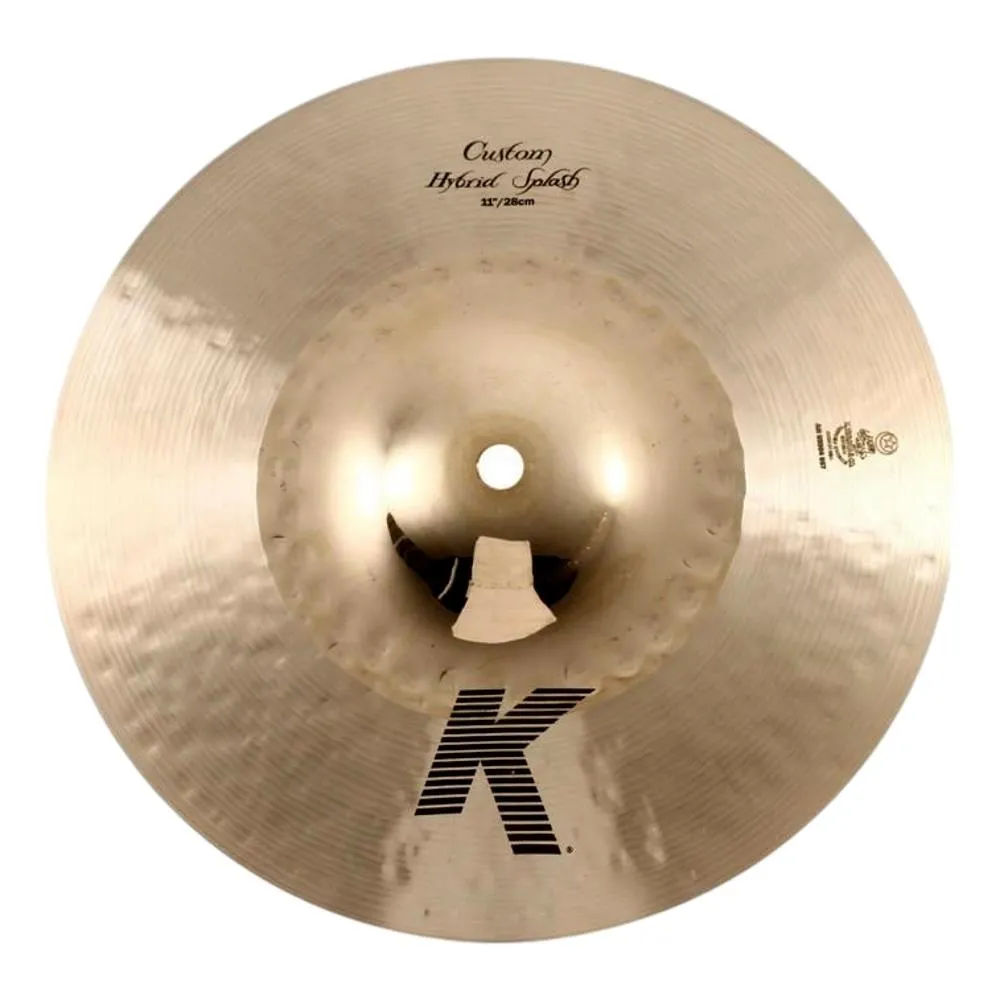 Zildjian K Custom Hybrid Splash 11" Traditional Outer/Brilliant Innner Cymbal