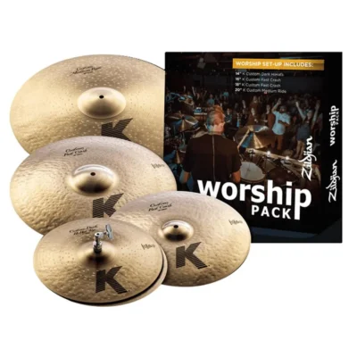 Zildjian K Custom Hihats/Crashes/Ride Sound Worship Music Cymbals Pack