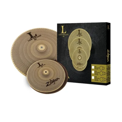 Zildjian Low Volume Hihat Pair 13" Crash Ride 18" Sandblasted LV38 Cymbal Set