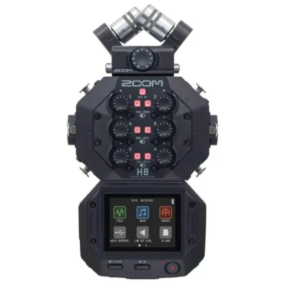 Zoom H8 8-input Handy Recorder 24-bit/96kHz, 12-track Field Recording System and USB Audio Interface