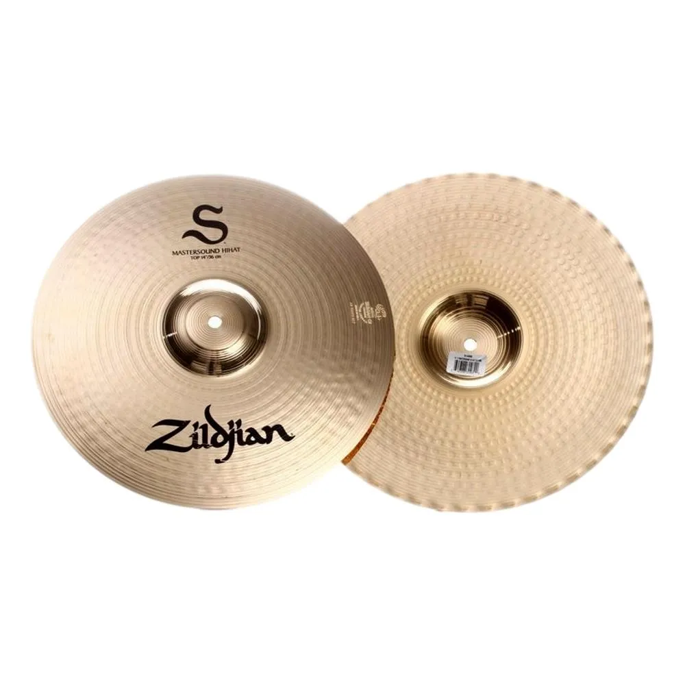 Zildjian S Mastersound Hihats Pair Brilliant 14" Medium/Heavy Hammered Cymbals