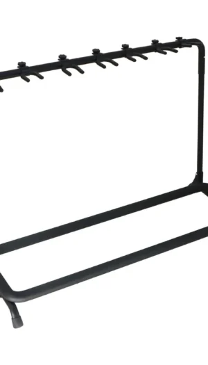 BBT Multiple Acoustic / Electric Guitar Stand - Black - Holds 7 Guitars