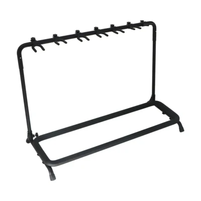 BBT Multiple Acoustic / Electric Guitar Stand - Black - Holds 7 Guitars