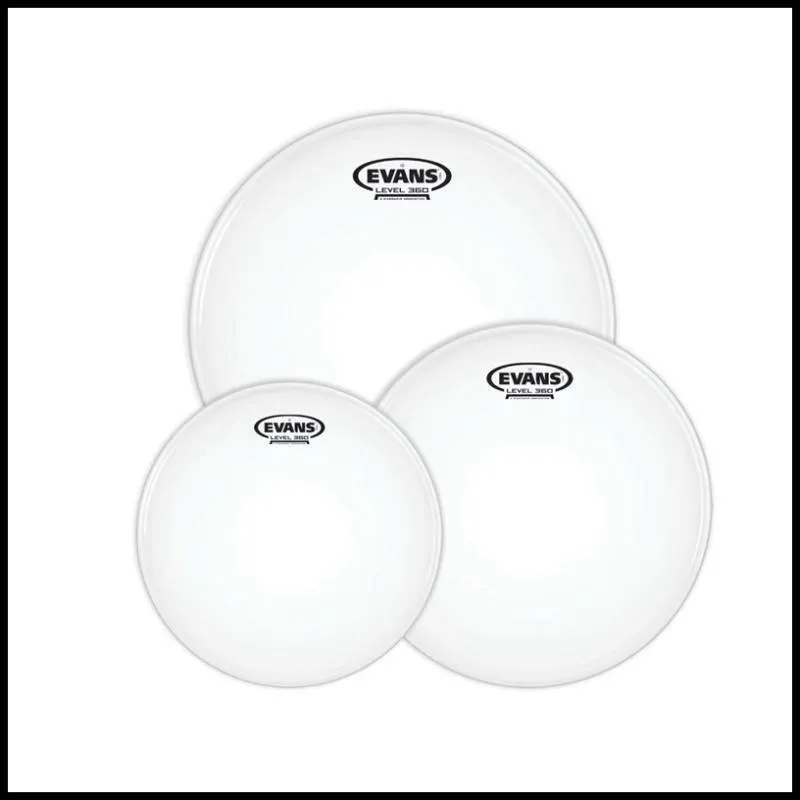 Evans G1 Tompack Coated Standard 12" 13" 16" Evans Tom Head Pack