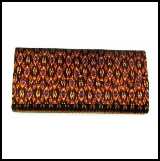 Silk Purse / Wallet Hand Loomed and Sewn in The Kingdom of Cambodia