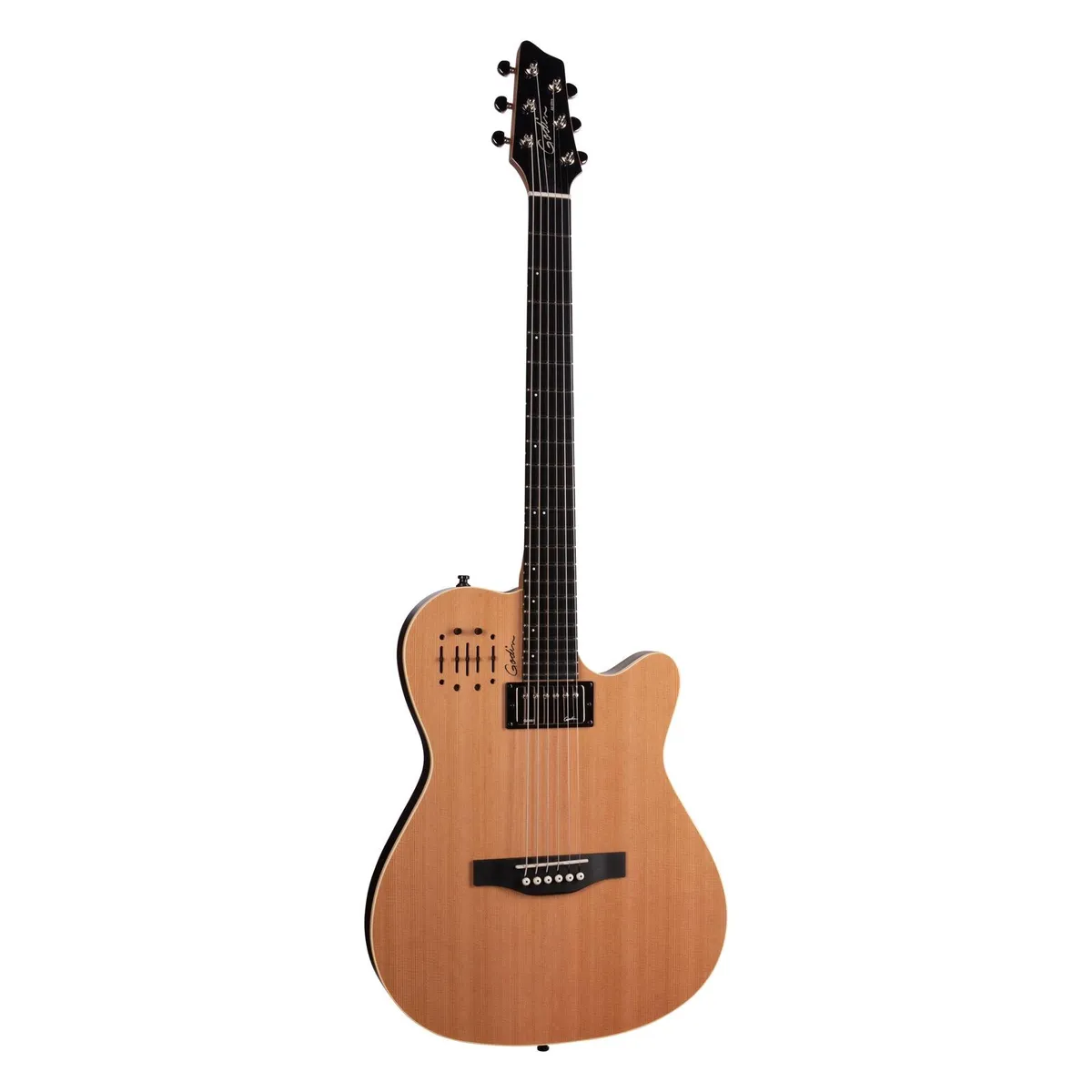 Godin 030293 A6 Ultra Natural SG 6 String Acoustic Electric Guitar with Bag - Image 2