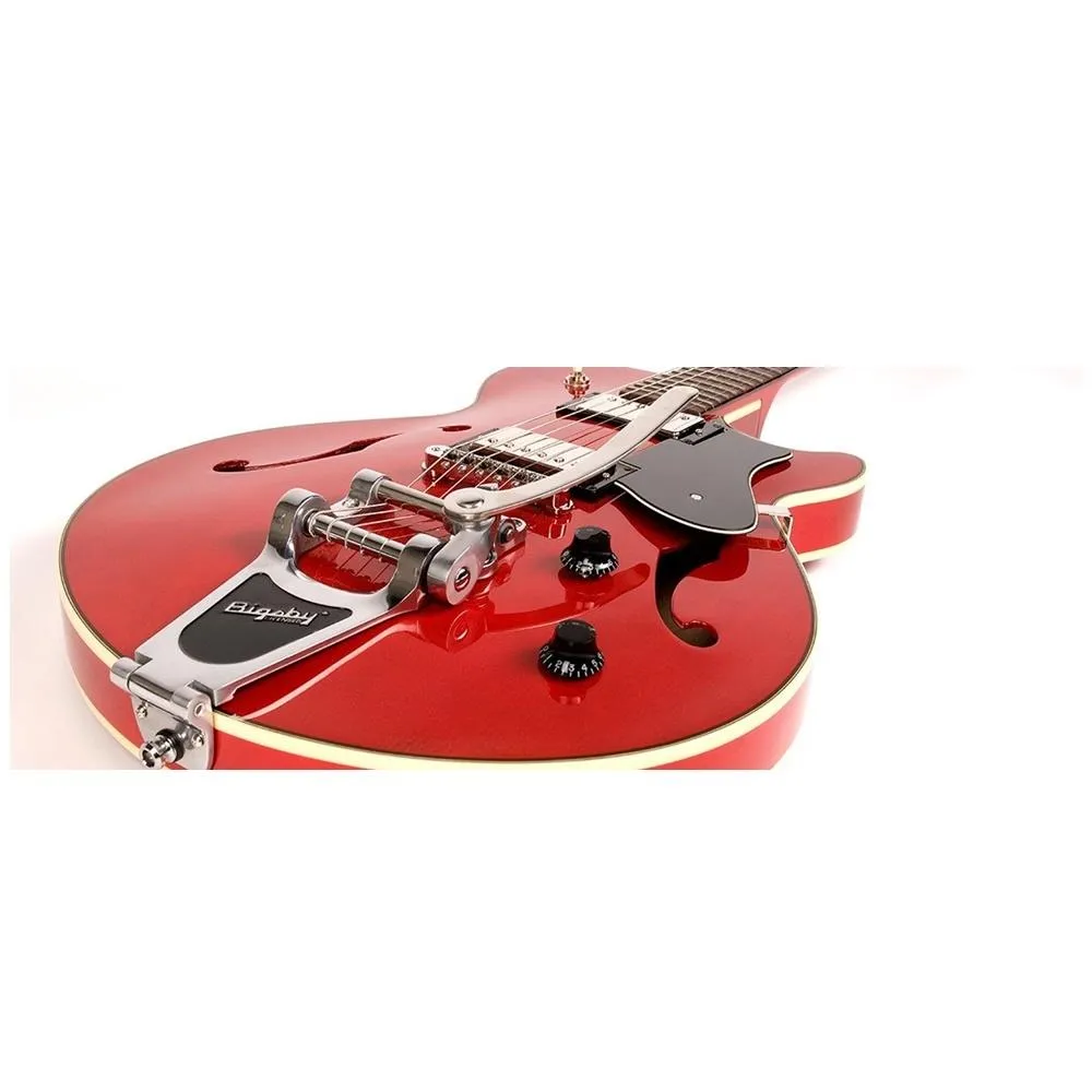 Godin Guitars Montreal Premiere Trans Red High-Gloss With Bigsby 036646 - Image 2