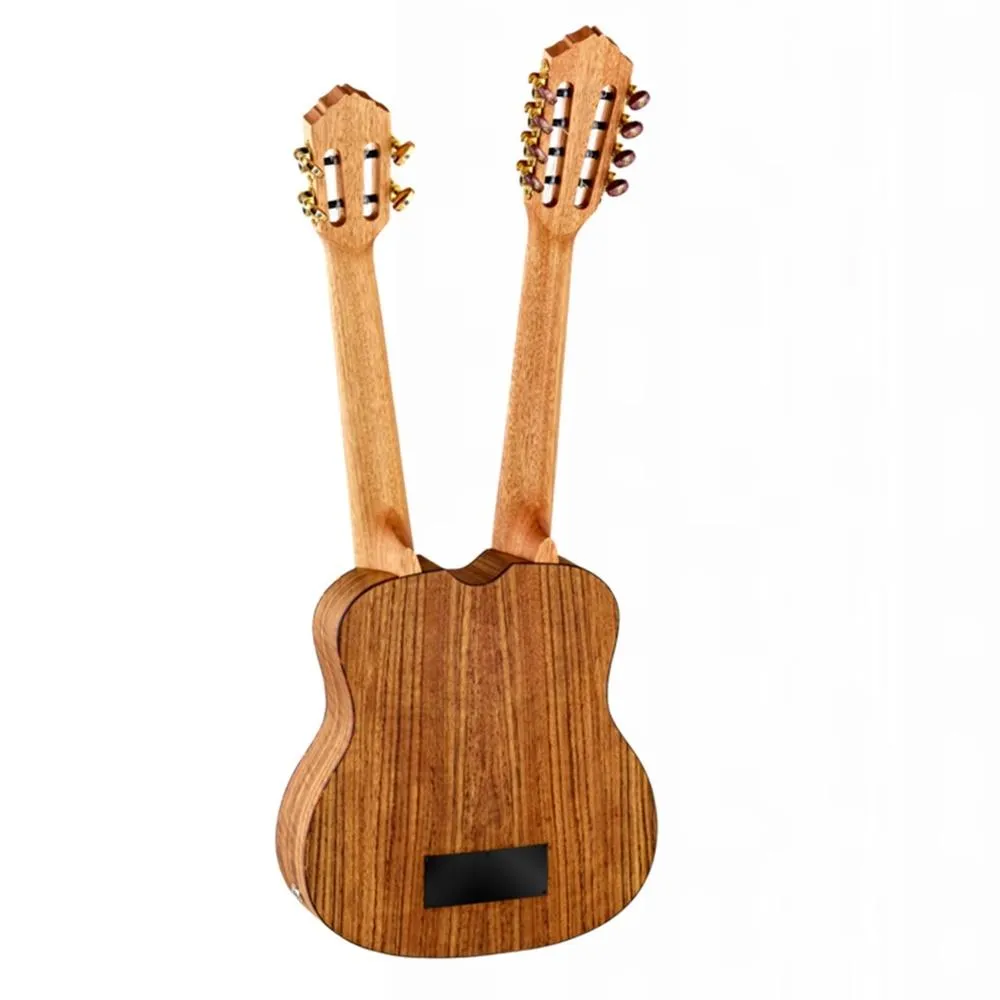 ORTEGA Hydra Double Neck Tenor Ukulele Acoustic/Electric Ovangkol - Image 2