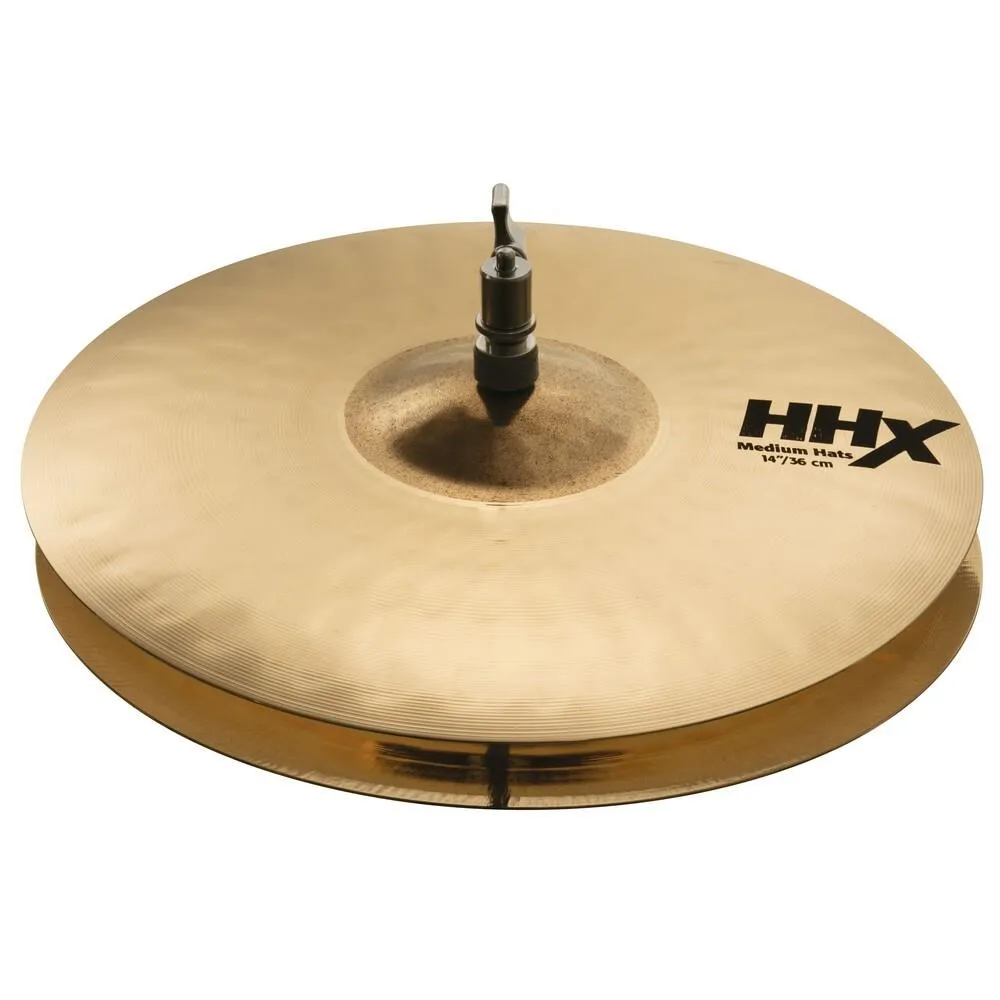 Sabian 11402XMB HHX Series Medium Hi-Hats Brilliant Finish B20 Cymbal 14in - Image 2