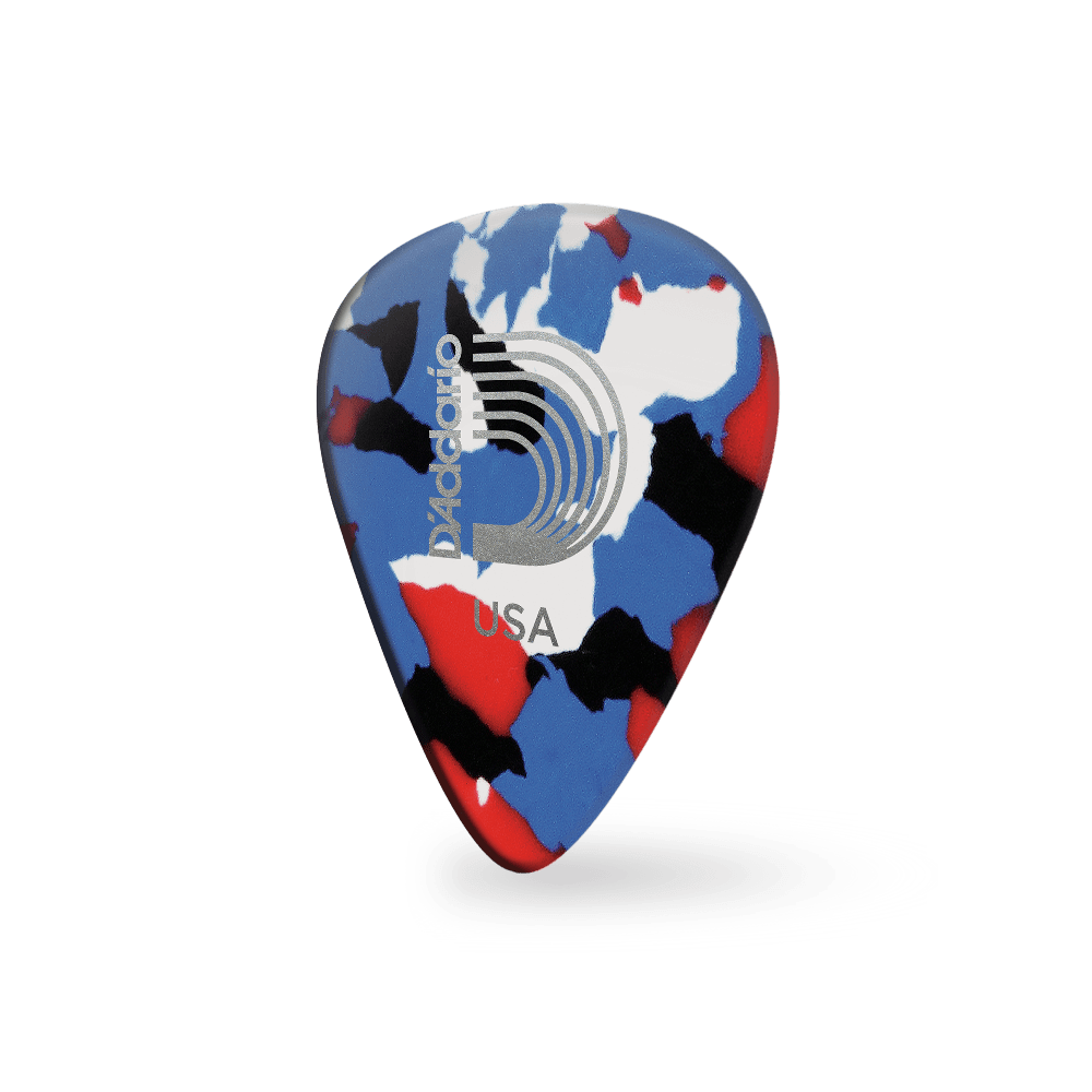 D'Addario Multi-Color Celluloid Guitar Picks, 10 pack, Medium - Image 2