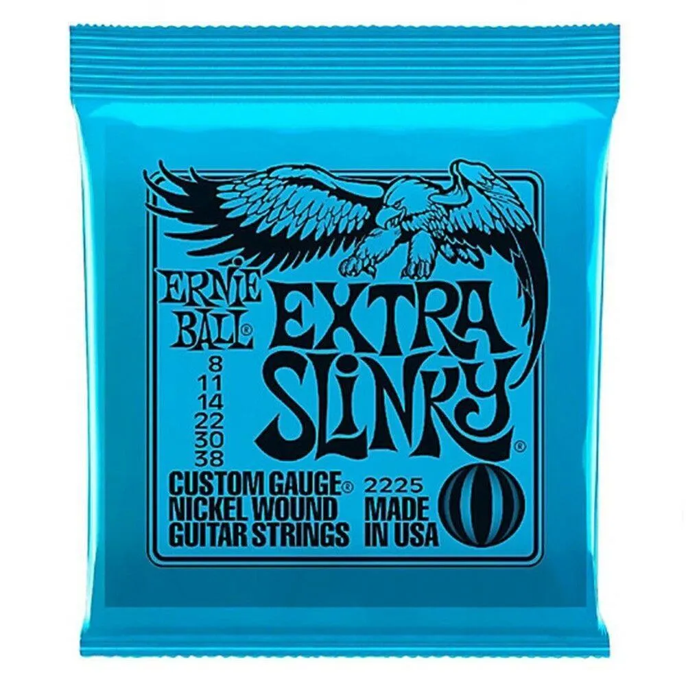 Ernie ball 2225 Extra Slinky Electric guitar strings Gauge 8 - 38 4 sets - Image 2