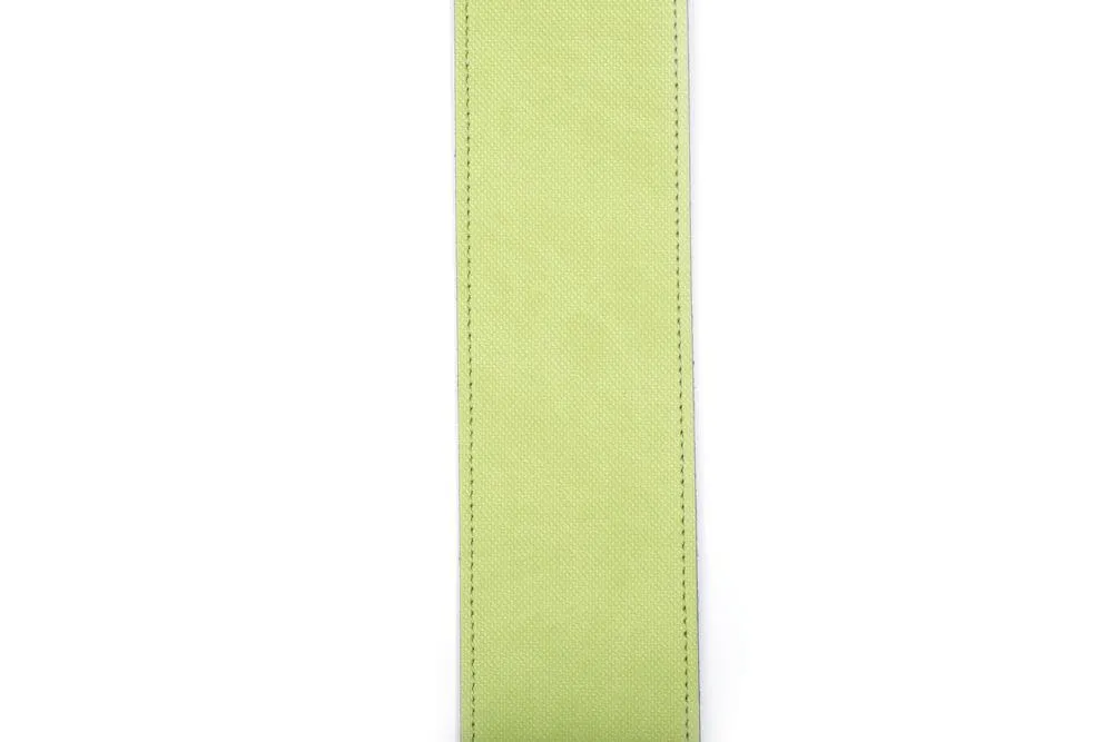 D'Addario Deluxe Leather Guitar Strap, Cantanella, Green - Image 2