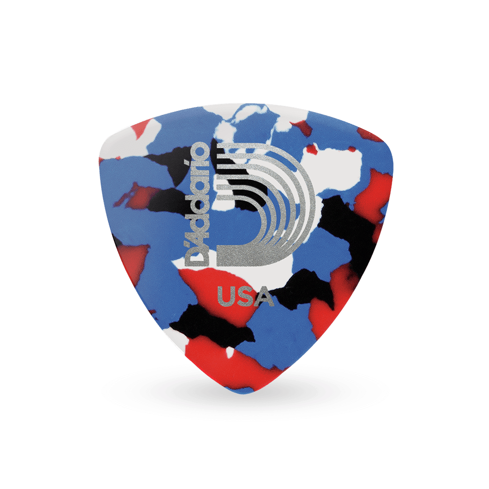 D'Addario Multi-Color Celluloid Guitar Picks, 100 pack, Extra Heavy, Wide Shape - Image 2