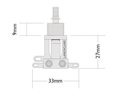 Switchcraft Short Straight Toggle Switch - Made in the USA - Image 2