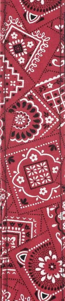D'Addario Woven Guitar Strap, Bandana Red - Image 2