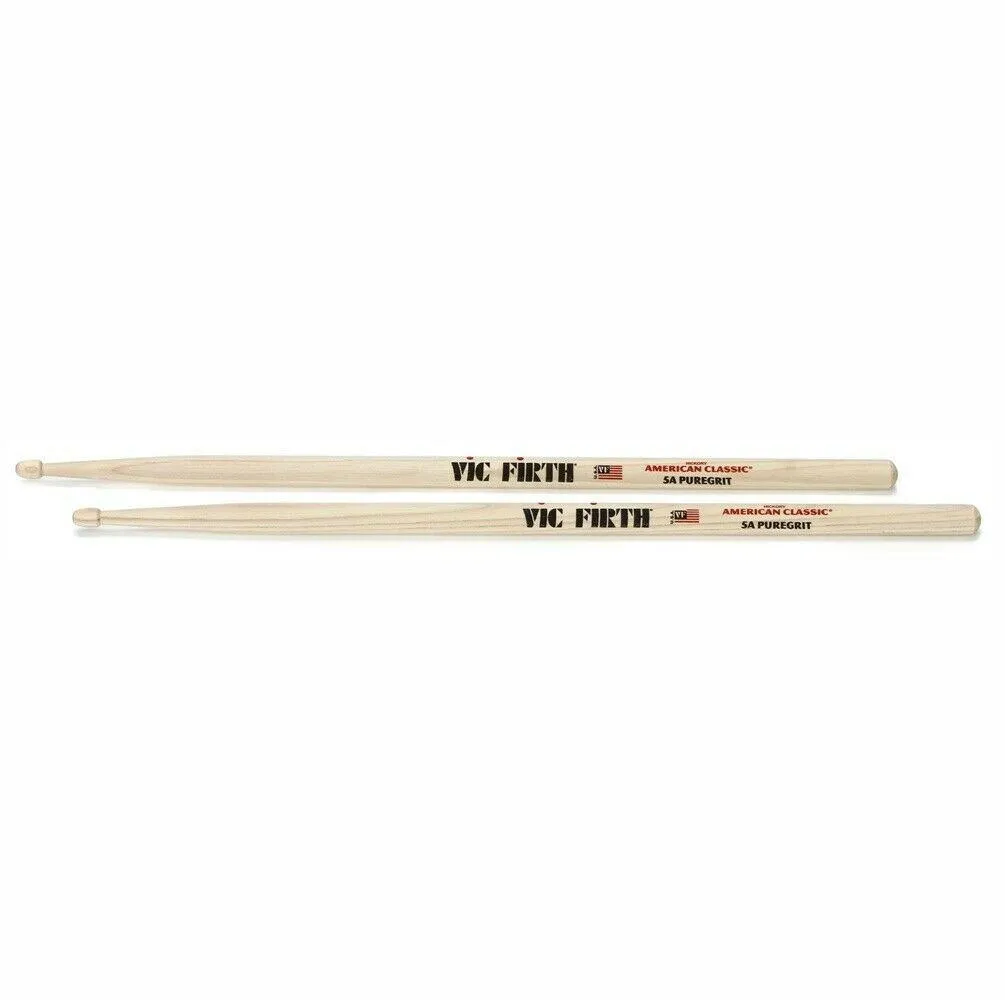 Vic Firth Classic American Hickory 5A - Pure Grit - wood tip 3 Pairs drumsticks - Image 2
