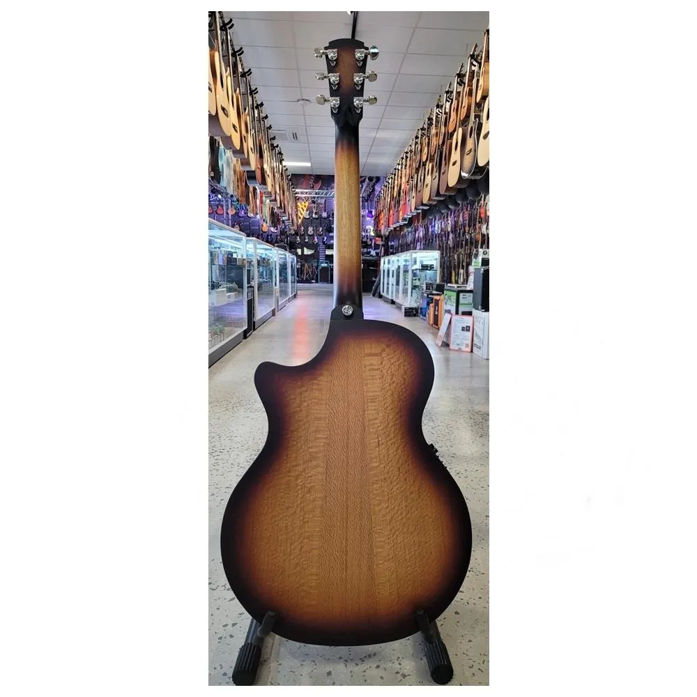 Cole Clark Angel 1 Southern Silky Oak Acoustic / Electric Guitar w/ Cutaway - Sunburst - Image 2