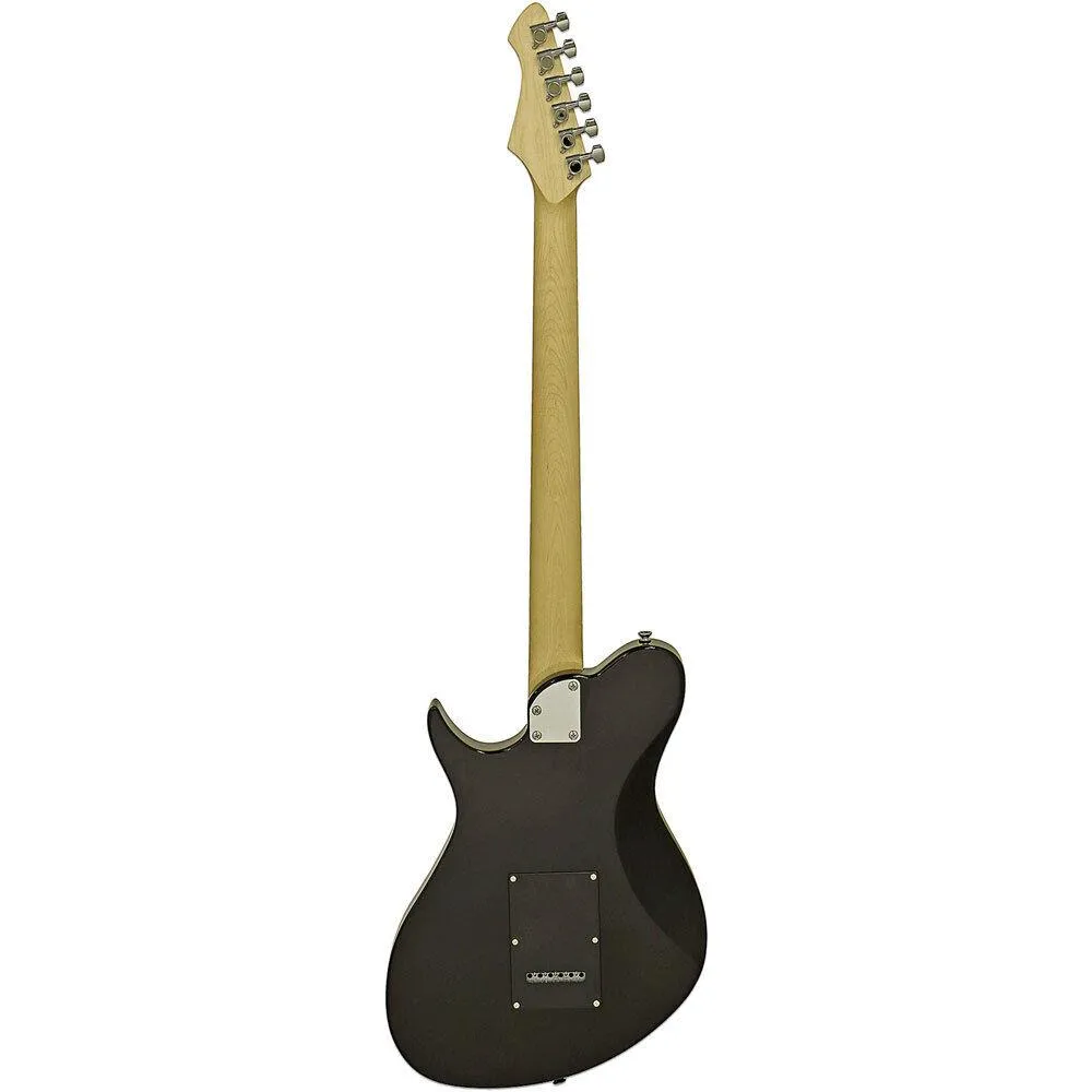 Aria Pro II J-B'Tone Baritone Electric Guitar in Black Gloss - Image 2