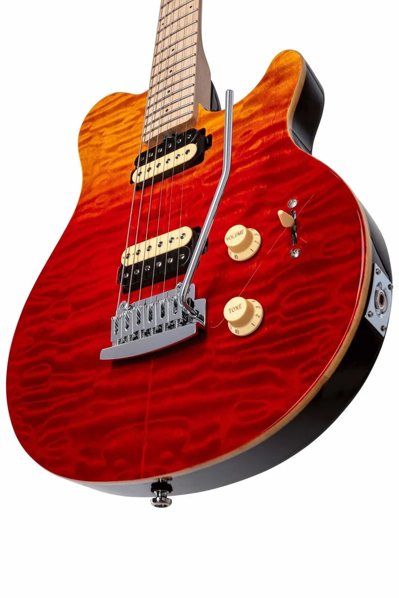 Sterling by Music Man SUB Series AXIS Electric Guitar Spectrum Red - Image 2
