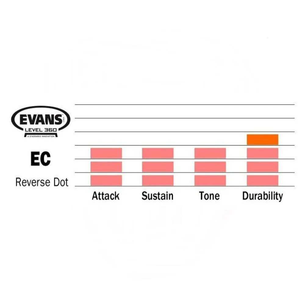 Evans EC Reverse Dot Snare Drum Head, 12 Inch B12ECSRD - Image 2