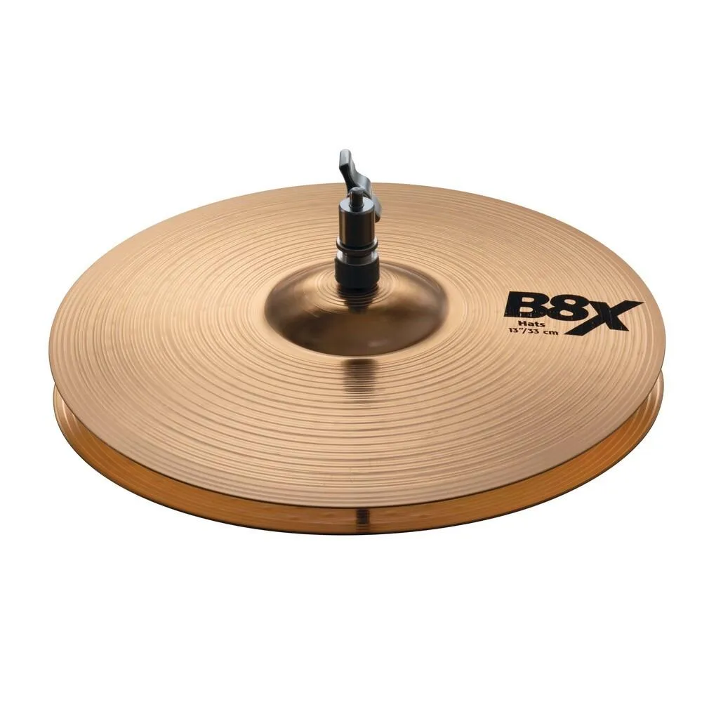 Sabian B8X41302X B8X Series Hi-Hats Bright Sound B8 Bronze Cymbal 13in - Image 2