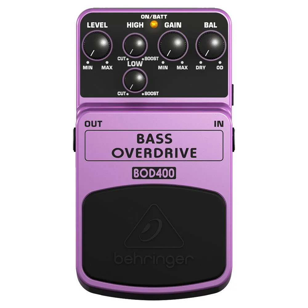 The Behringer Authentic Tube-Sound BOD400 Bass Overdrive Effects Pedal - Image 2