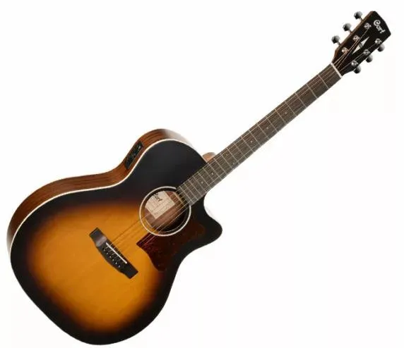 Cort GA1E OPSBl Cutaway Acoustic / Electric Guitar - Sunburst - Image 2