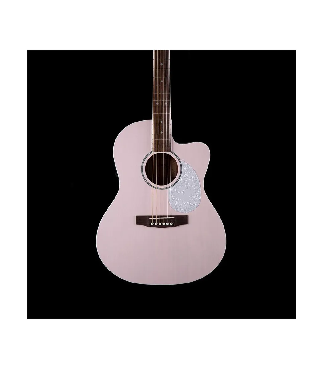 Cort Jade Classic PPOP Small Body Acoustic Guitar - Pink Pastel - Image 2