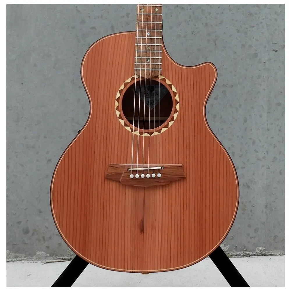 Cole Clark Angel 2 Acoustic / Electric Guitar Redwood / Myrtle - Image 2