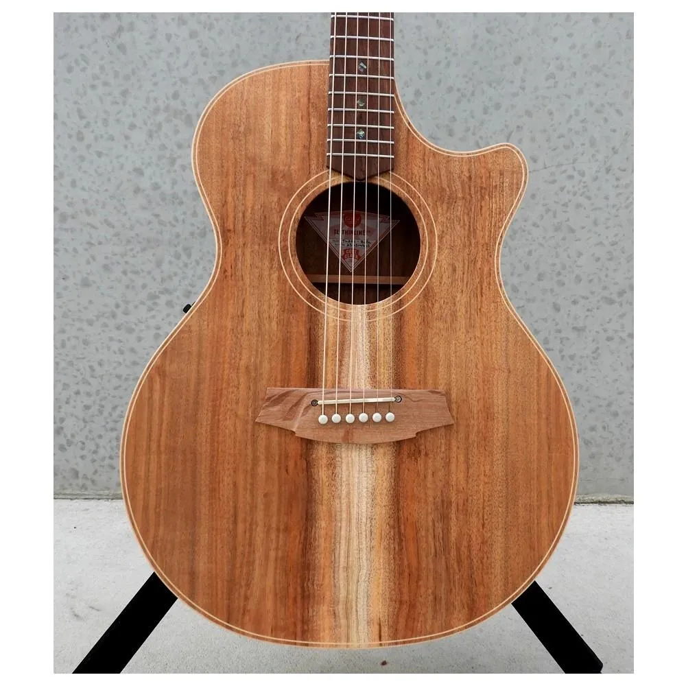 Cole Clark TL2EC-BLBL Thin Line Acoustic Electric Guitar with Hard Case - Image 2