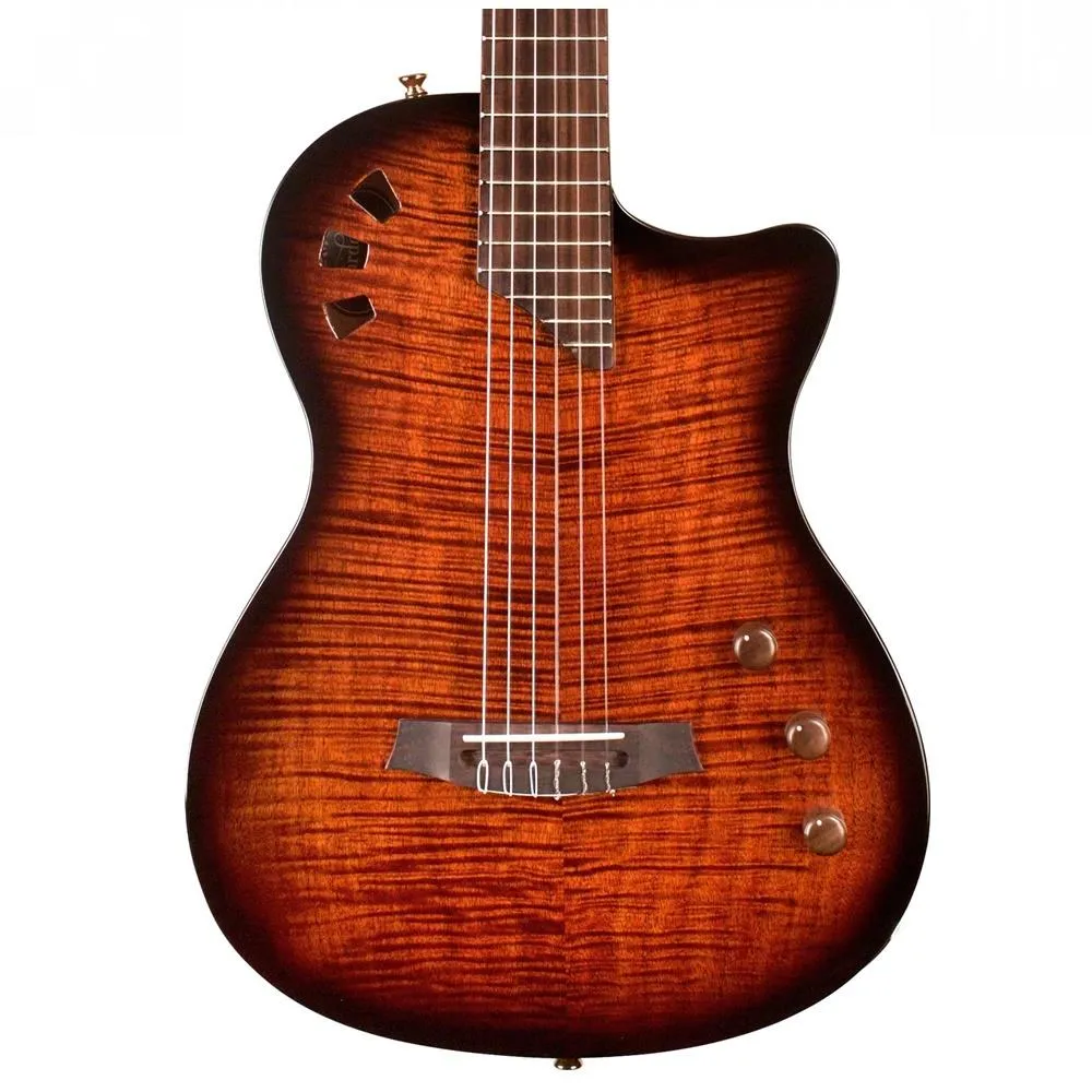Cordoba Stage Thinbody Nylon Acoustic-electric Guitar - Edgeburst - Image 2