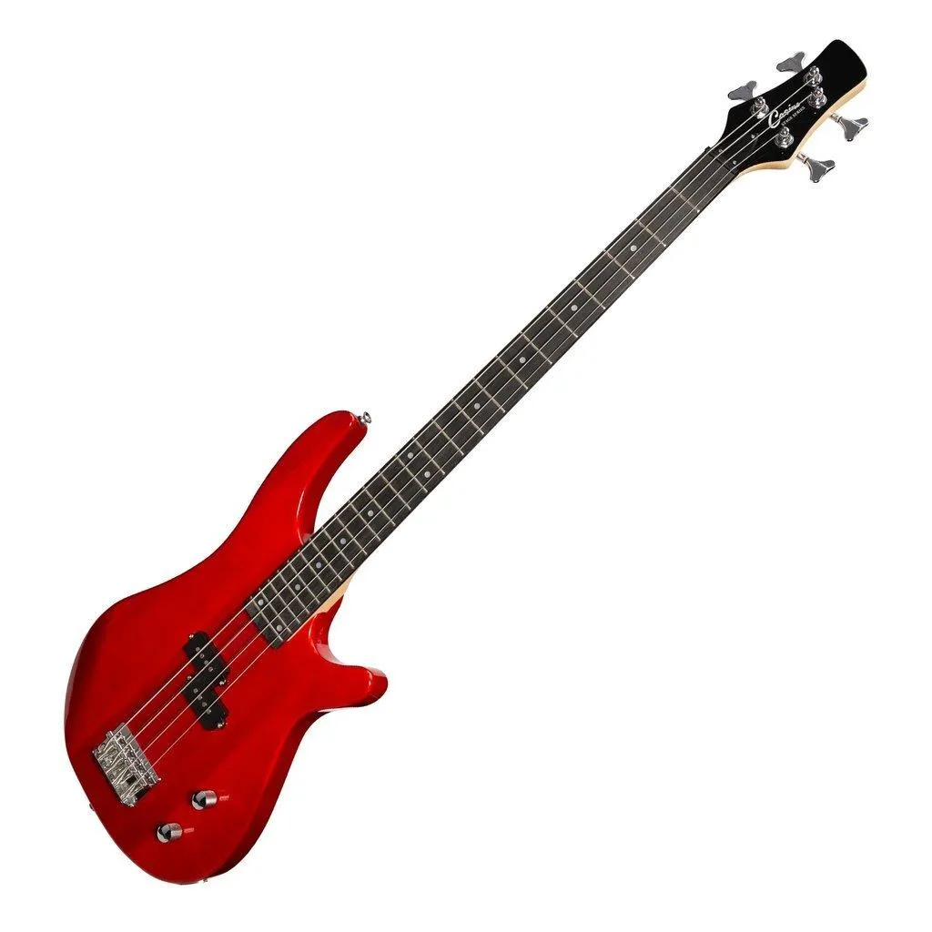 Casino '24 Series' Tune-Style Electric Bass Guitar Set (Transparent Wine Red) - Image 2