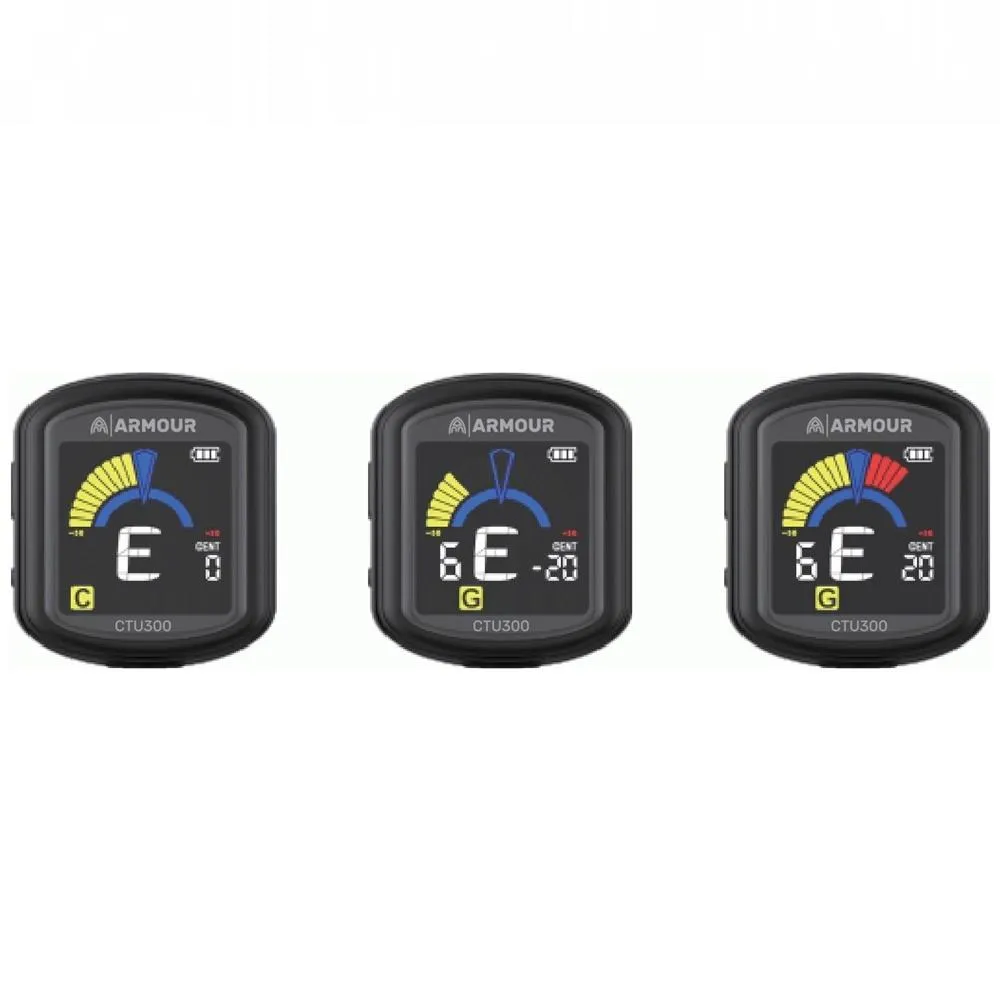 Armour Clip On Headstock Tuner For Guitar Banjo Bass USB Rechargeable - Image 2