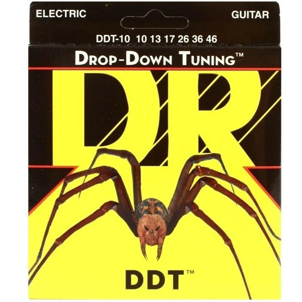 DR Strings DDT-10 Electric Guitar Strings Gauge 10-46 , 4 sets - Image 2