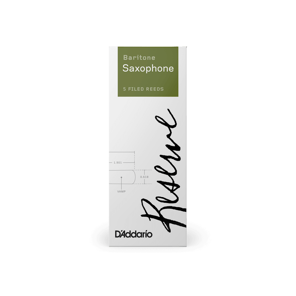 D'Addario Reserve, Baritone Saxophone Reeds, Strength 4.0, - 5 Reeds - Image 2