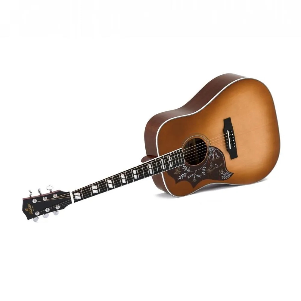 Sigma DM-SG5L Acoustic / Electric Guitar - Solid Sitka Spruce Top - Left Hand - Image 2