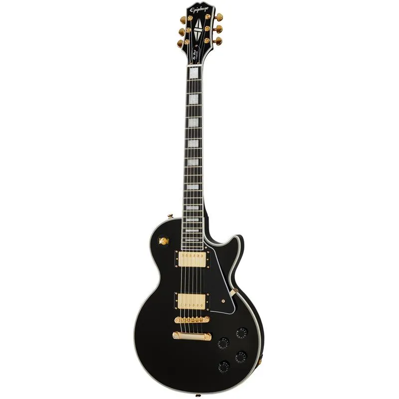 Epiphone Les Paul Custom Electric Guitar - Ebony - Image 2