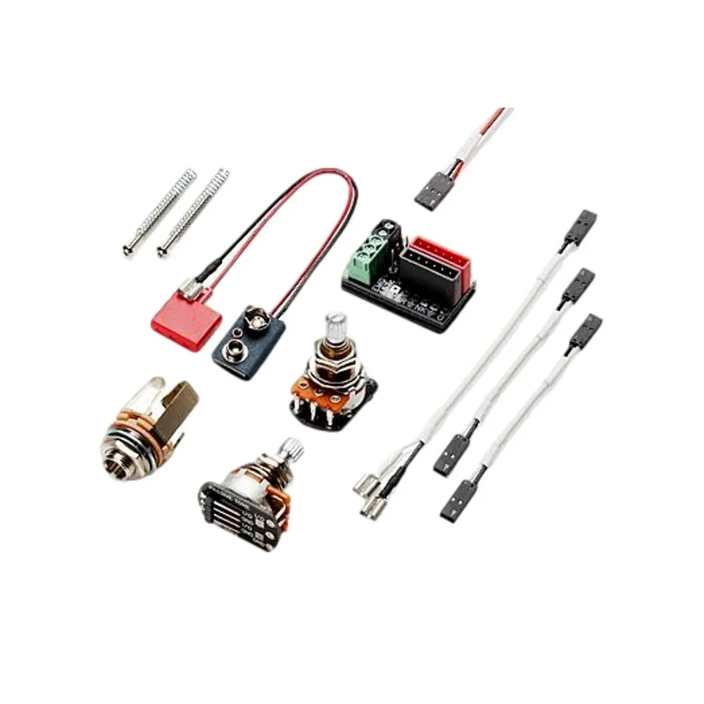 EMG 60AX Active X Preamp Guitar Pickup with Pots and Wiring Brushed Chrome - Image 2