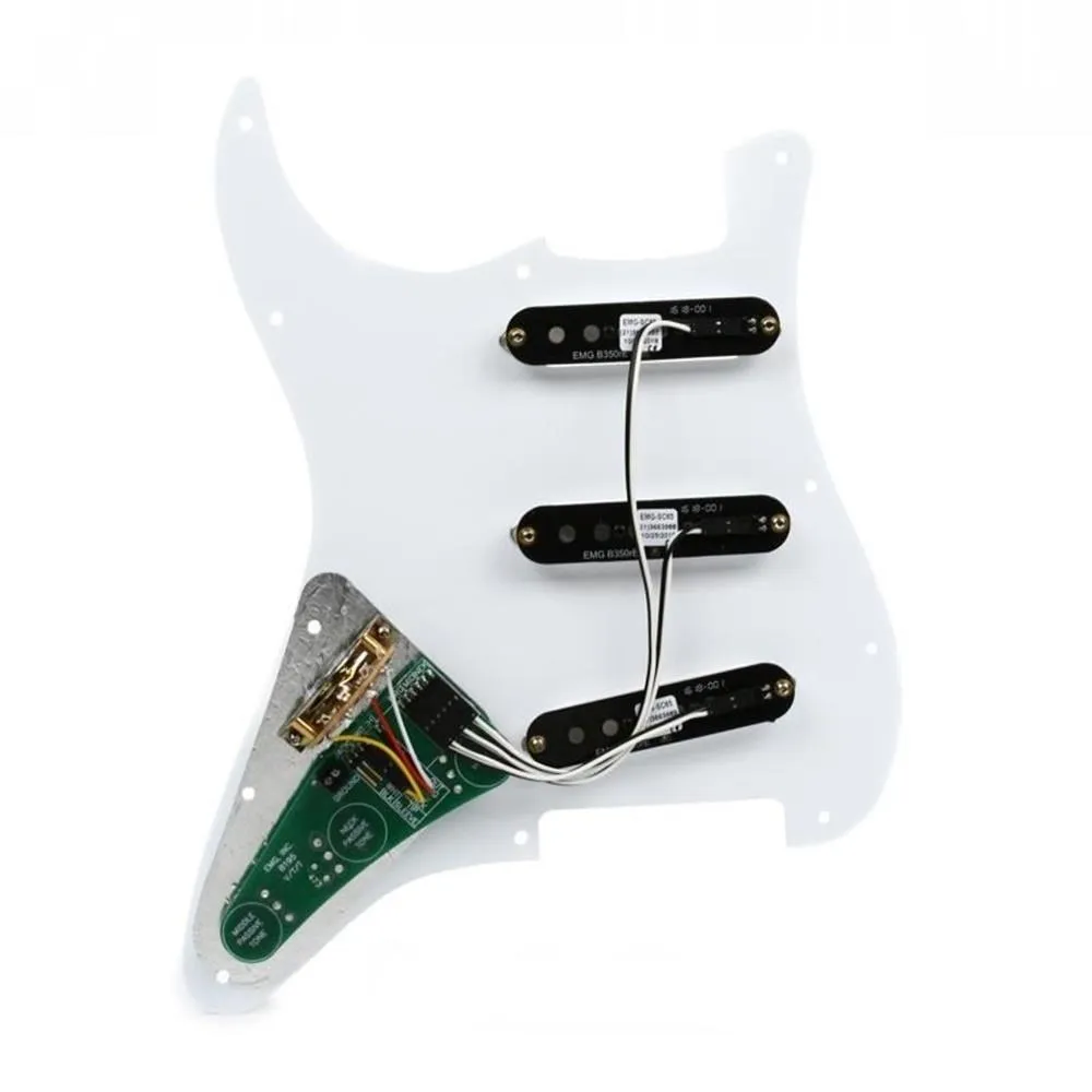 EMG ST54 Passive Alnico II Pre-wired Guitar Pickguard - White - Image 2