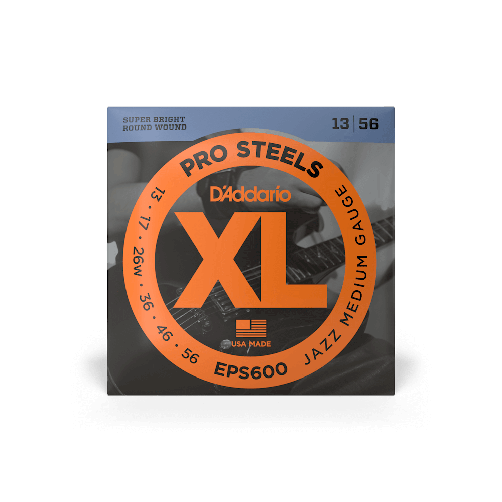 D'Addario EPS600 ProSteels Electric Guitar Strings, Jazz Medium, 13 - 56 - Image 2
