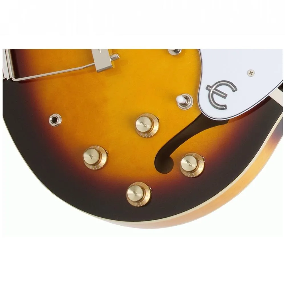 Epiphone Casino Archtop Hollowbody Electric Guitar - Vintage Sunburst - Image 2