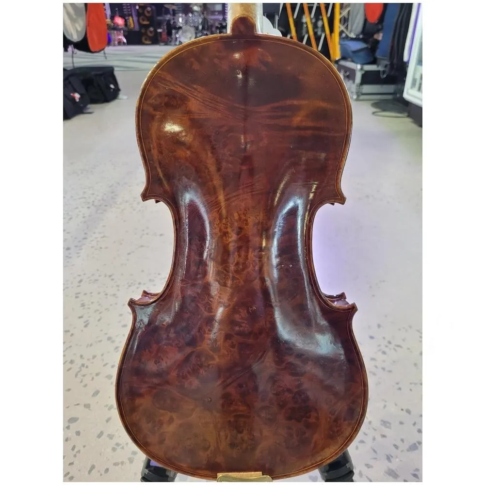 Stolberg Etude 4/4 Violin One Piece Birdseye Maple Back With Case & Bow - Image 2