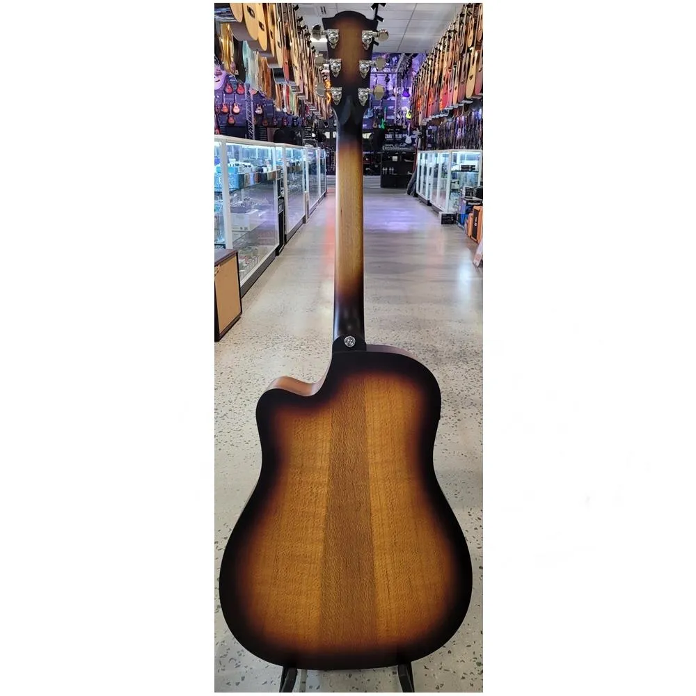 Cole Clark Fat Lady 1 Southern Silky Oak Acoustic / Electric Guitar Cutaway - Sunburst - Image 2