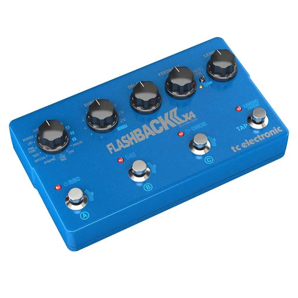 TC Electronic Legendary Flashback 2x4 Delay Built-In TonePrint Effects Pedal - Image 2