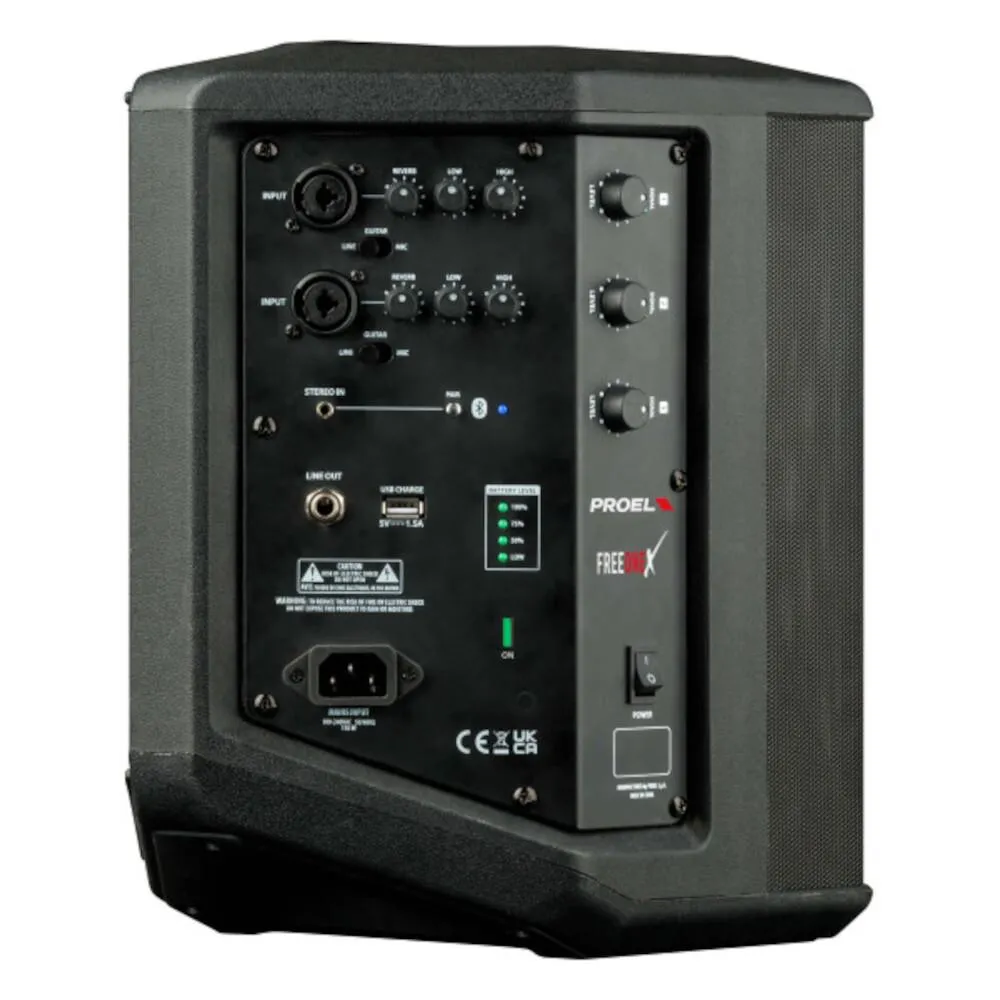 Proel Free One X Battery Powered Portable PA Speaker, Ex demo - Image 2