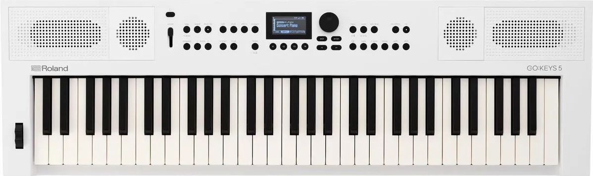 Roland GO KEYS5 61 Key Music Creation Keyboard in White - Image 2