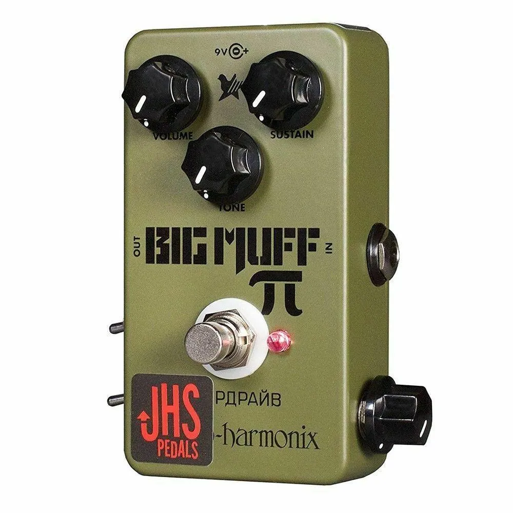 JHS EHX Green Russian Big Muff Pi Moscow Mod Fuzz Overdrive Guitar Effects Pedal - Image 2