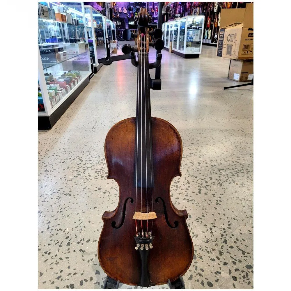 Old 4/4 Violin Labeled Heinel Setup ready to Play - Image 2
